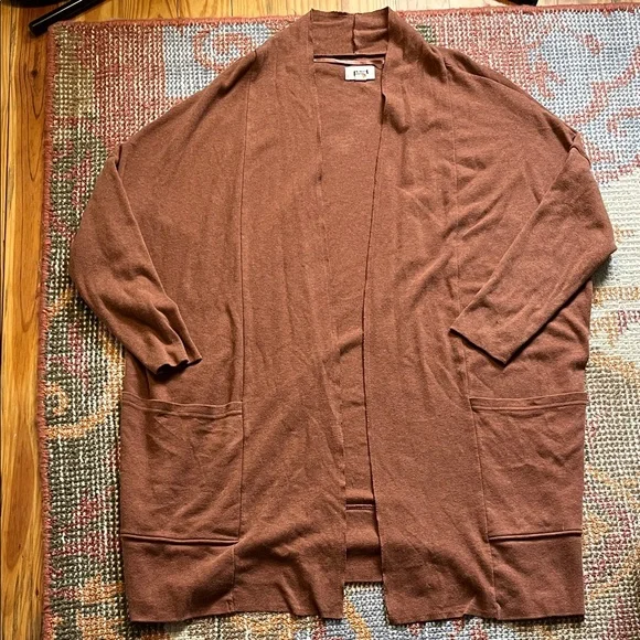 Pact 100% Organic Cotton Brown Cardigan Size XS - Picture 1 of 10